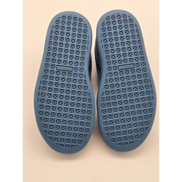 PUMA Suede Low Blue Boys Sz. 1C  | 386536-01 - Picture 5 of 8